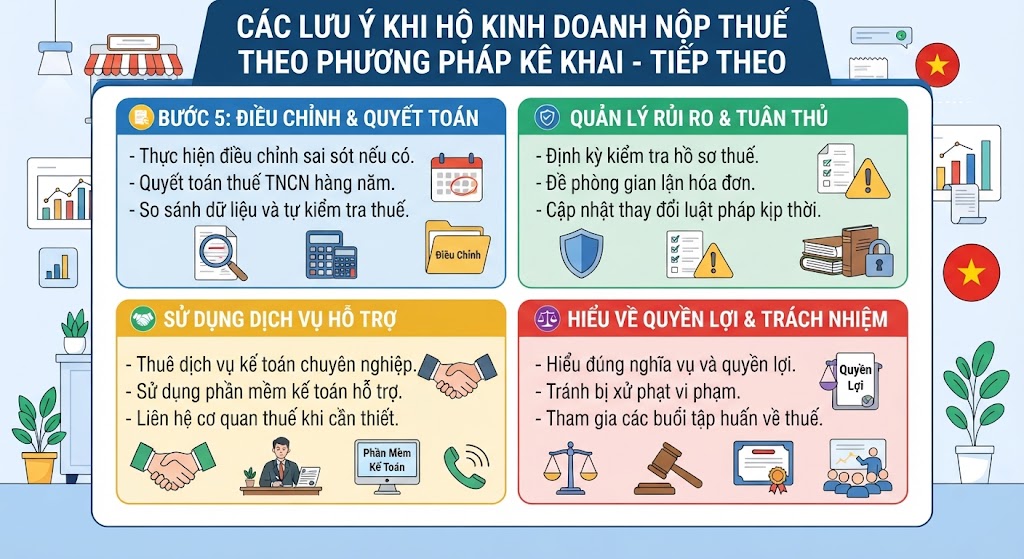 Hướng dẫn hộ kinh doanh nộp thuế theo phương pháp kê khai.1