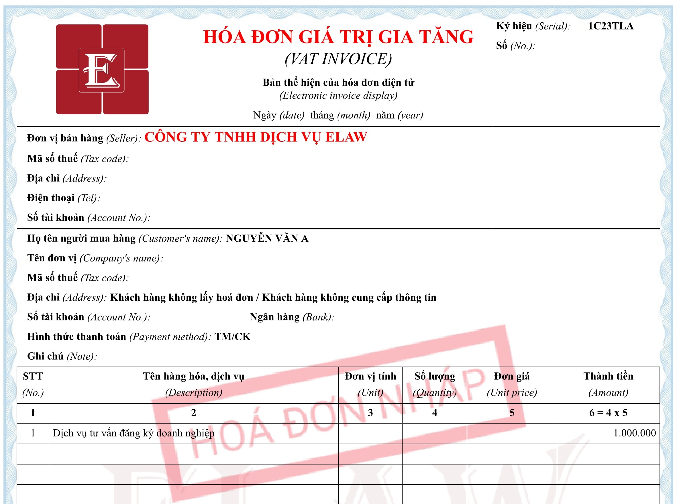 Xuất Hóa Đơn Không Ghi Mã Số Thuế Người Mua Có Bị Phạt Không