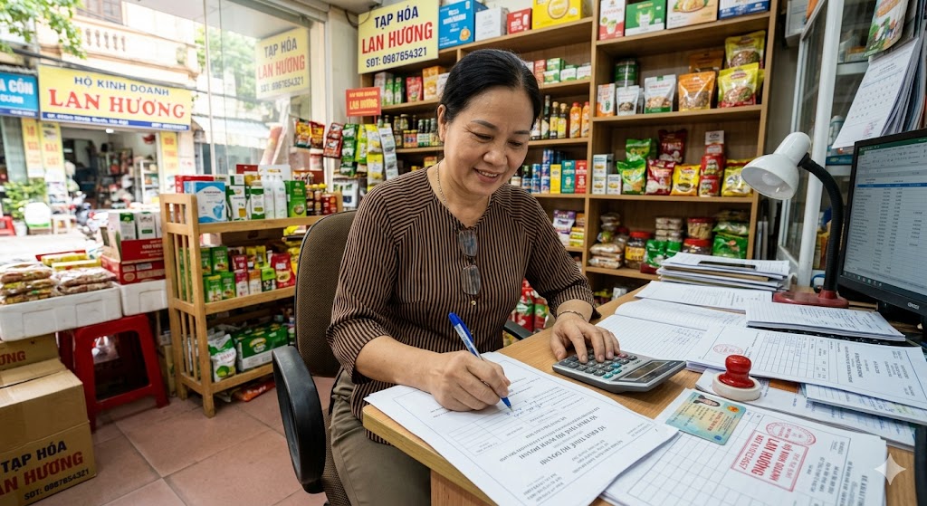 hộ kinh doanh nhỏ lẻ học cách kê khai thuế