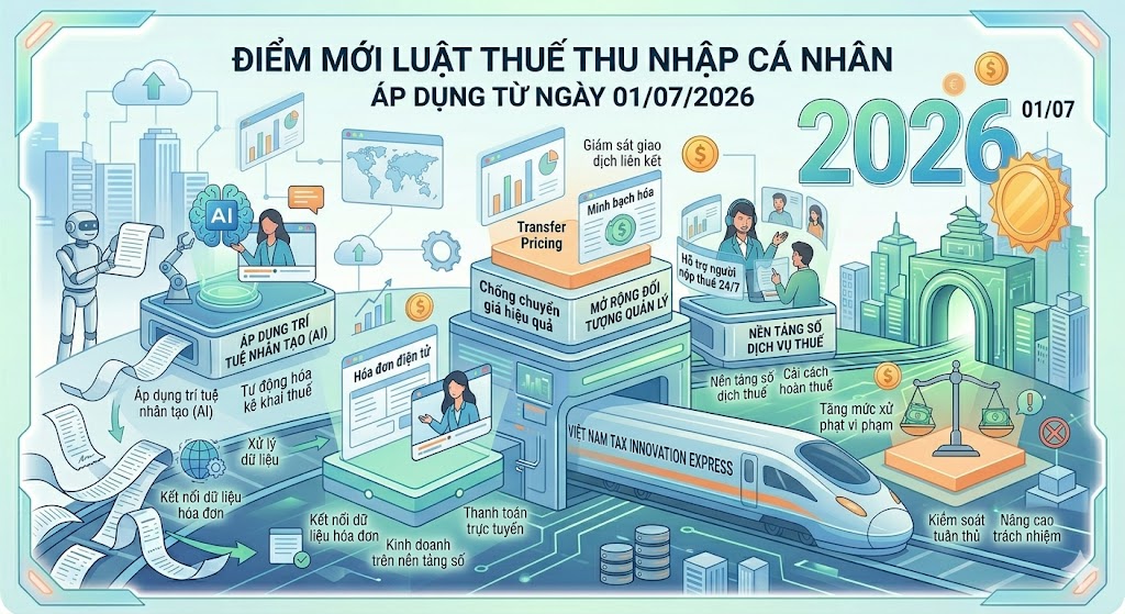 Điểm Mới Luật Thuế Thu Nhập Cá Nhân áp dụng từ ngày 01/07/2026