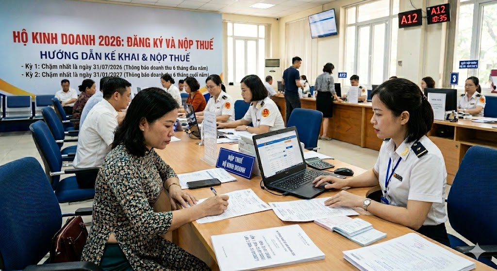 Những hộ kinh doanh cần phải thông báo doanh thu trước ngày 31/7/2026