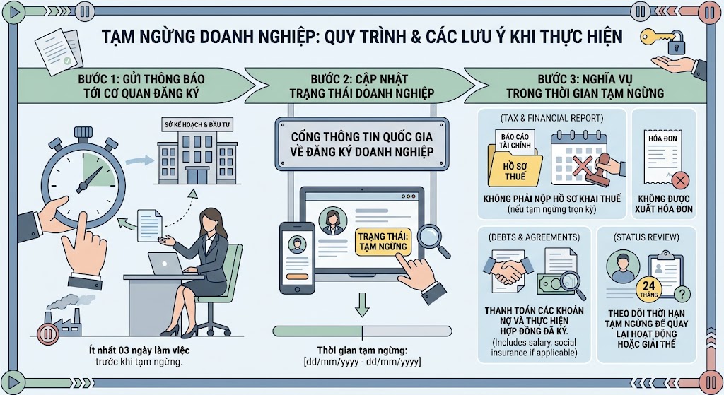 TẠM NGỪNG CÔNG TY
