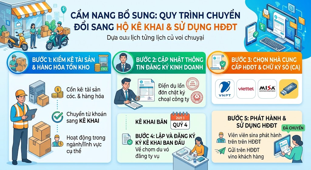 Hộ kinh doanh có doanh thu từ 1 tỷ phải xuất hóa đơn điện tử