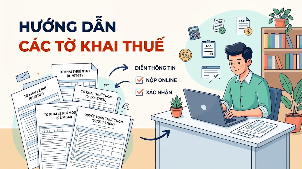 Hướng dẫn kê khai thuế cho hộ kinh doanh vượt 1 tỷ đồng doanh thu